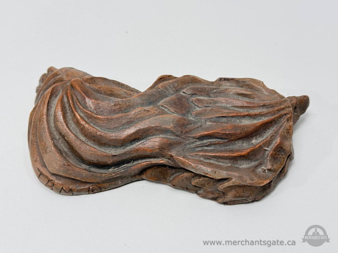 Signed Studio Ceramic Bird Sculpture “Wind Traveller” TBM Modern Pottery Art