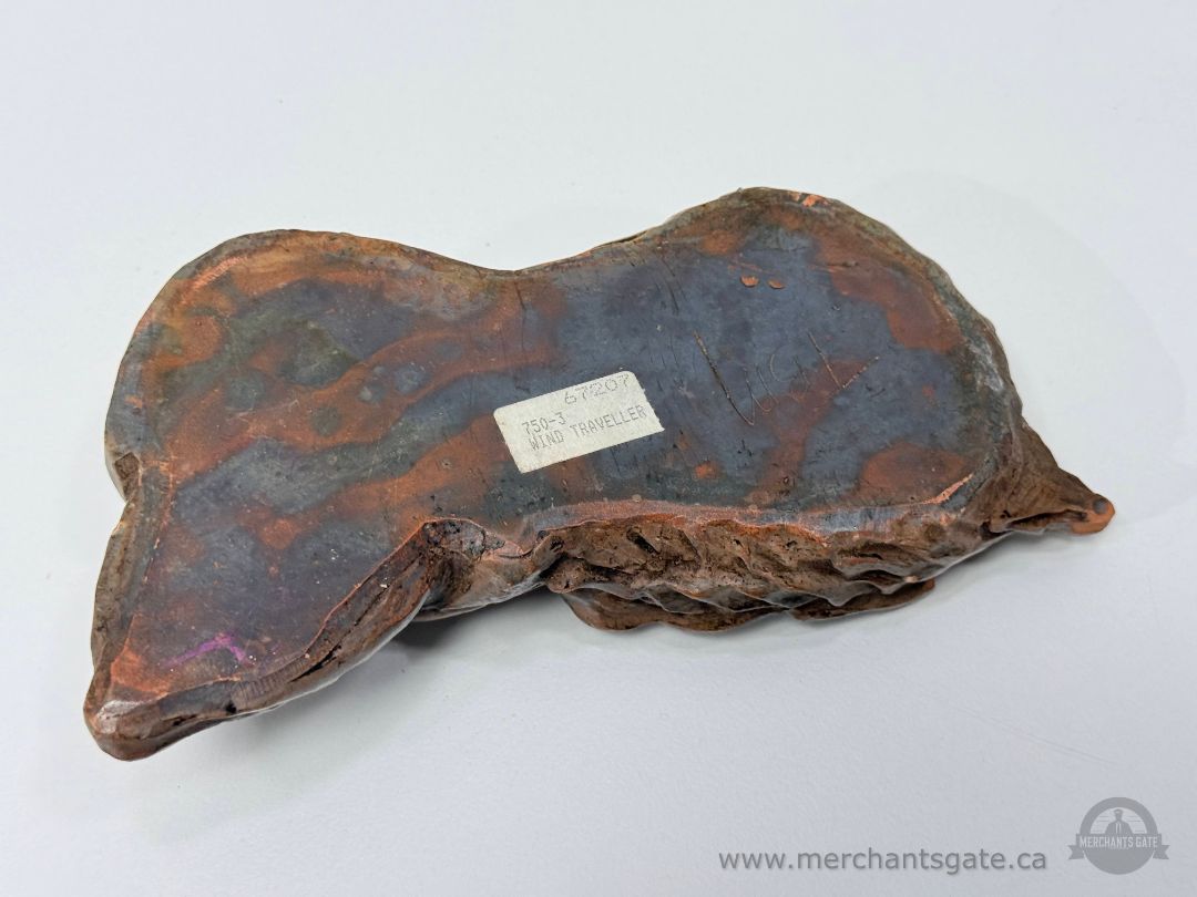 Signed Studio Ceramic Bird Sculpture “Wind Traveller” TBM Modern Pottery Art