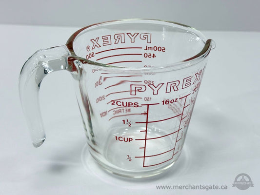 Pyrex Glass Measuring Cup 500 ml Clear Kitchen Measuring Cup x 2