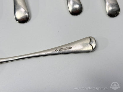 Set of 6 Vintage Silver Plate Spoons 7" Long Hallmarked / Barrhaven
