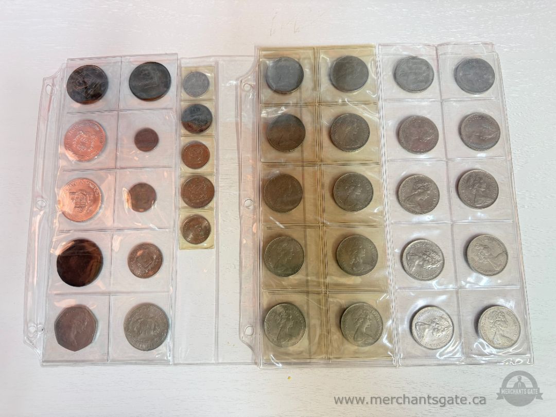 Large Mixed World Coin Lot British + European 1880s–1990s No Silver