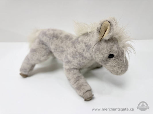 Vintage Gund Plush Horse Gray Stuffed Animal 1986 Soft Toy 14 Inch
