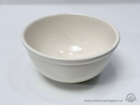 Antique White Ironstone Bowl 7.5 Inch Farmhouse Kitchen Decor Serving Bowl
