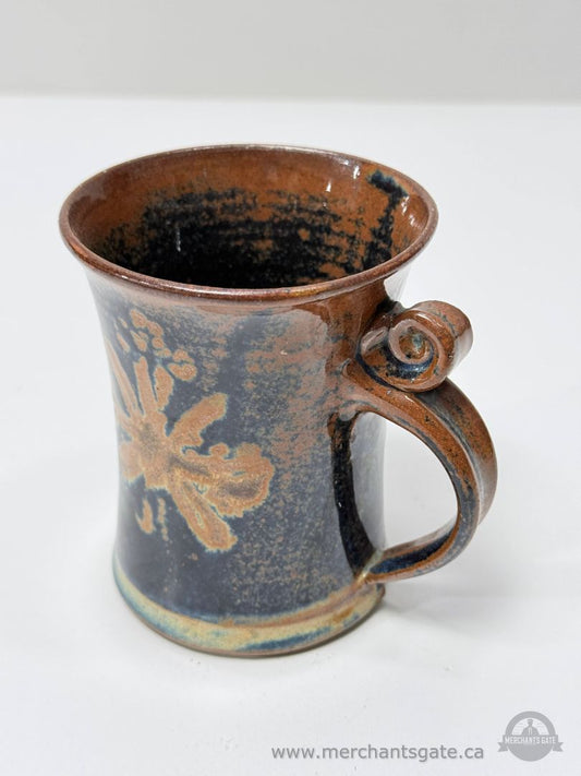 Hand Thrown Studio Pottery Mug Signed Donn Zver Canadian Pottery Stoneware Coffee Cup