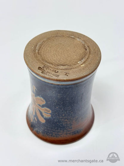Hand Thrown Studio Pottery Mug Signed Donn Zver Canadian Pottery Stoneware Coffee Cup