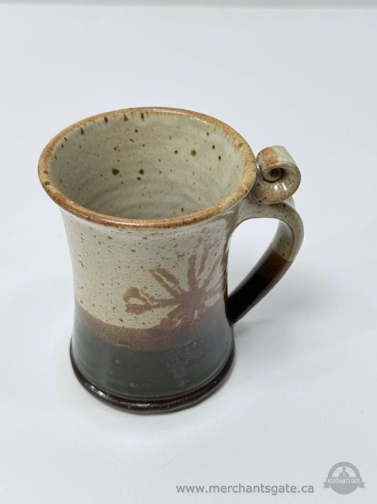Hand Thrown Studio Pottery Mug Signed Donn Zver Troy, ON Canada Stoneware Cup