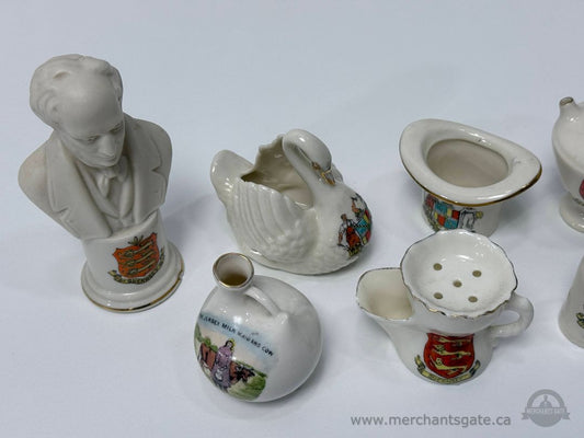 Vintage Guernsey Jersey Souvenir Miniature Ceramic Figurines And Tableware Mixed Lot