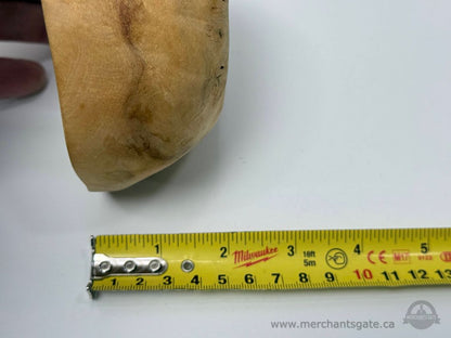 Signed Hand Turned Burl Wood Bowl Small Studio Woodturning 4.5”
