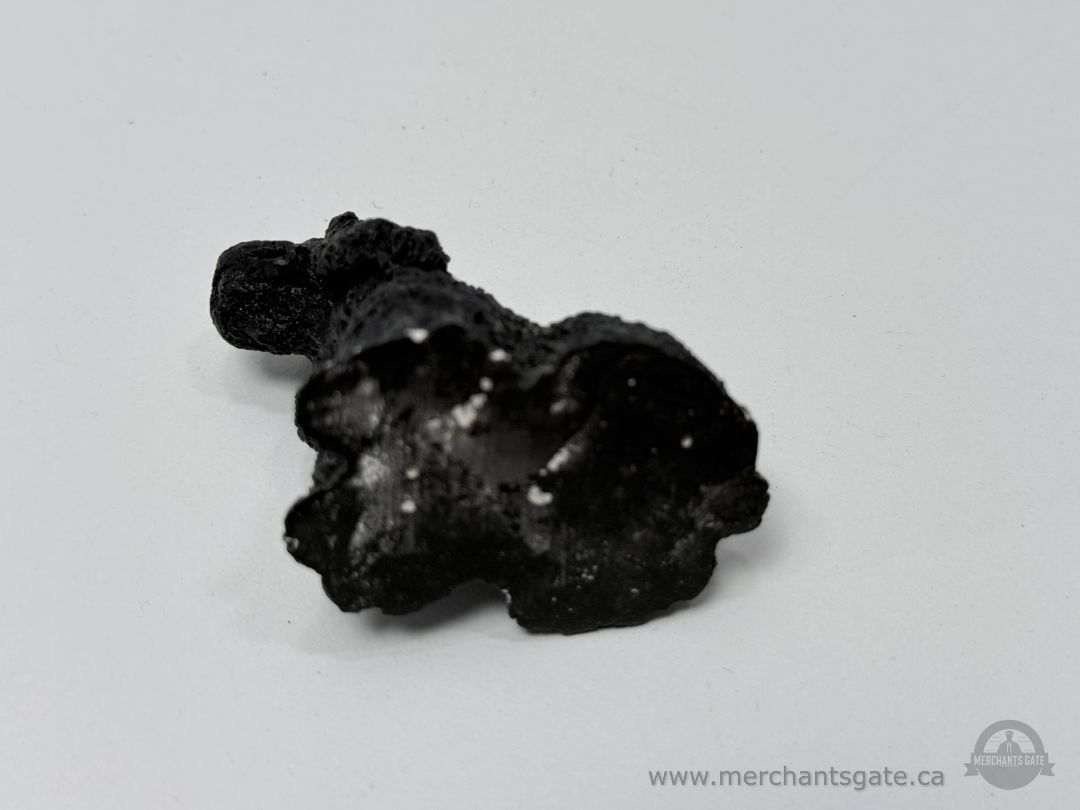 Small Black Dog Figurine Textured Finish Miniature Decor