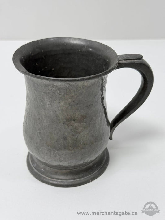 English Pewter Tankard Regal Sheffield Hammered Finish Mug