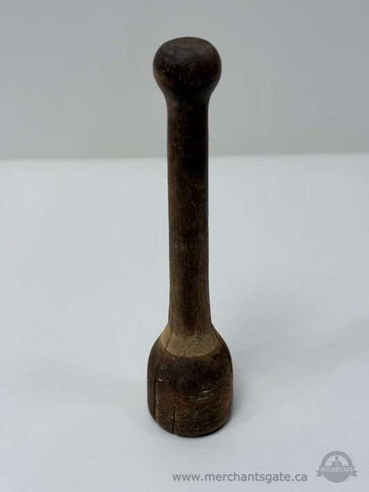 Vintage Wooden Pestle Hand Carved Kitchen Tool Rustic Primitive