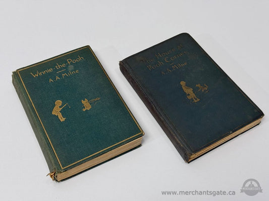 Vintage A.A. Milne Winnie-the-Pooh Hardcover Books (1926 & 1928) – Set of 2
