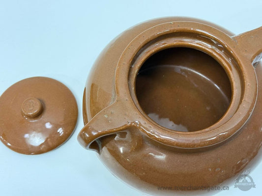 Vintage Medicine Hat Pottery Stoneware Lidded Pot Medalta Era Canada