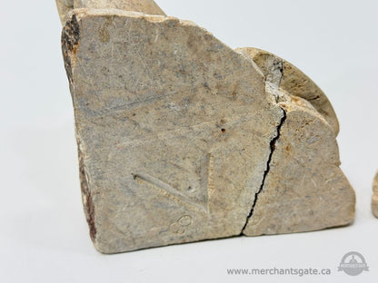 Stone Shark Bookends Pair Carved Stone Nautical Decor