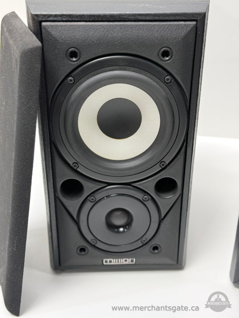 Mission 700 2-Way Bookshelf Speakers – 45–20kHz Frequency Response – Pair