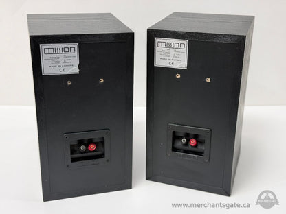 Mission 700 2-Way Bookshelf Speakers – 45–20kHz Frequency Response – Pair