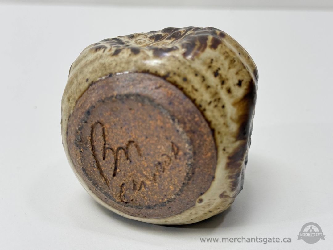 Handmade Studio Pottery Bud Vase Signed Ceramic Art Vessel