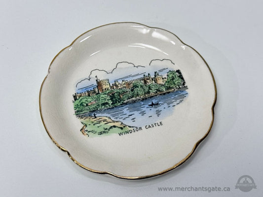 Buckfast Pottery Windsor Castle Small Decorative Dish England 4 Inch