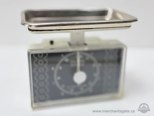 Mechanical Kitchen Scale with Stainless Steel Tray 10 lb Capacity Analog Dial