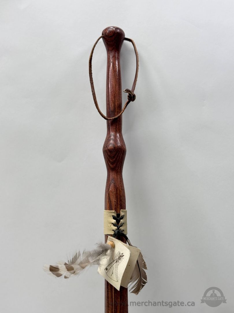 Nadjiwon Handcrafted Wooden Walking Stick – Unique Gifts by Nadjiwon – 52"