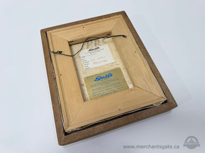 Vintage Framed Folk Art Painting – Strel’s Gallery Toronto – Framed Feb 28, 1986 (9" x 11")