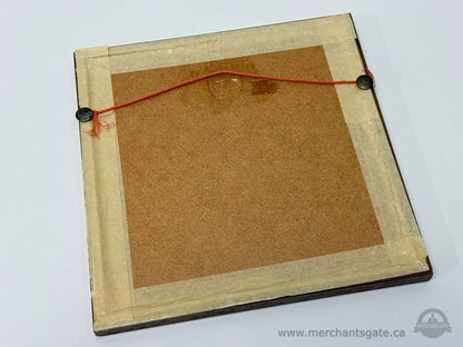 John Heaton Framed Bird Art – Mounted Wildlife Print on Board – 9" x 9"