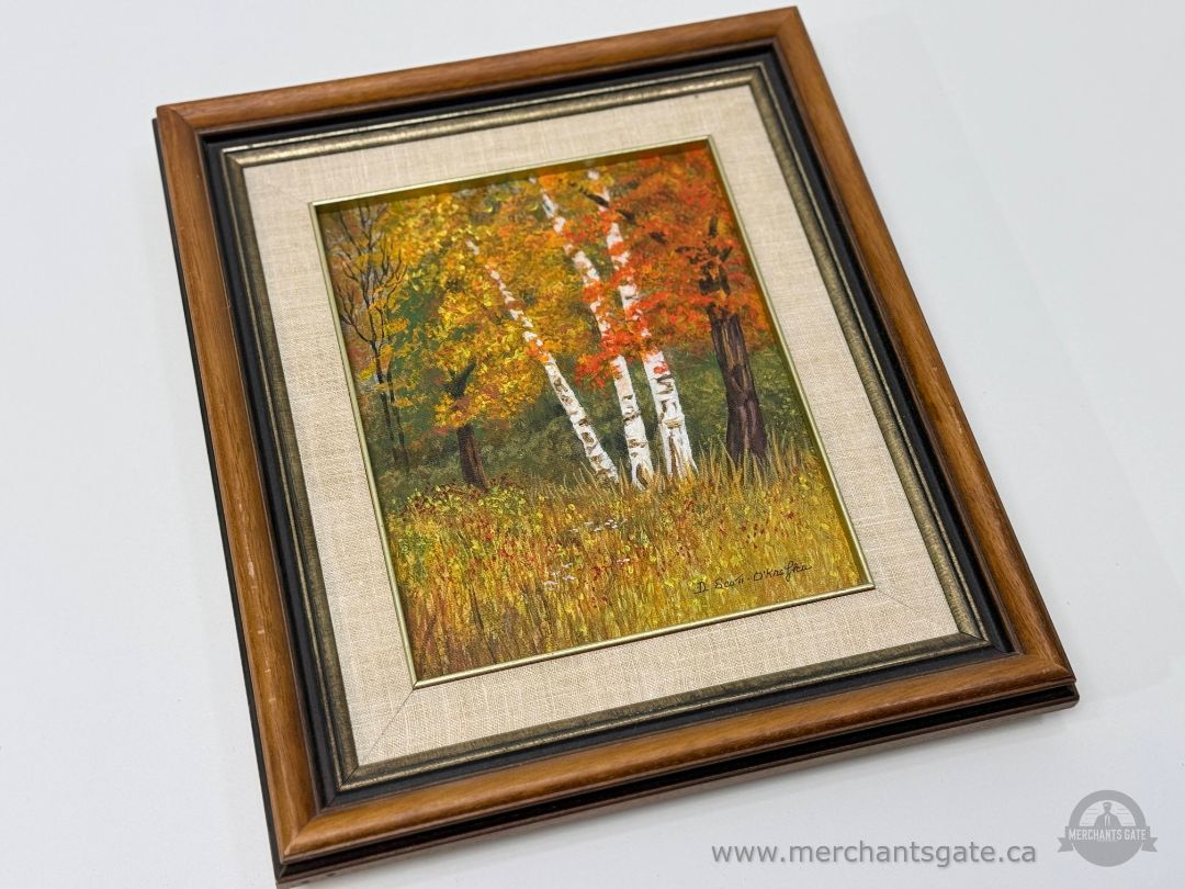 Original Acrylic Painting on Canvas – Autumn Birch Forest – Signed D. Scott D’Krafka (2010)