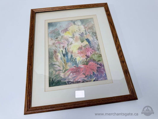 Original Watercolour Painting “Hoad’s Garden” by Wilma Baker – Framed