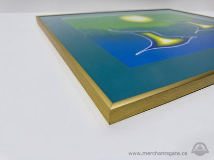 Set of 3 Indigenous Art Prints Signed “Migwans ’88” Framed Canadian Artwork