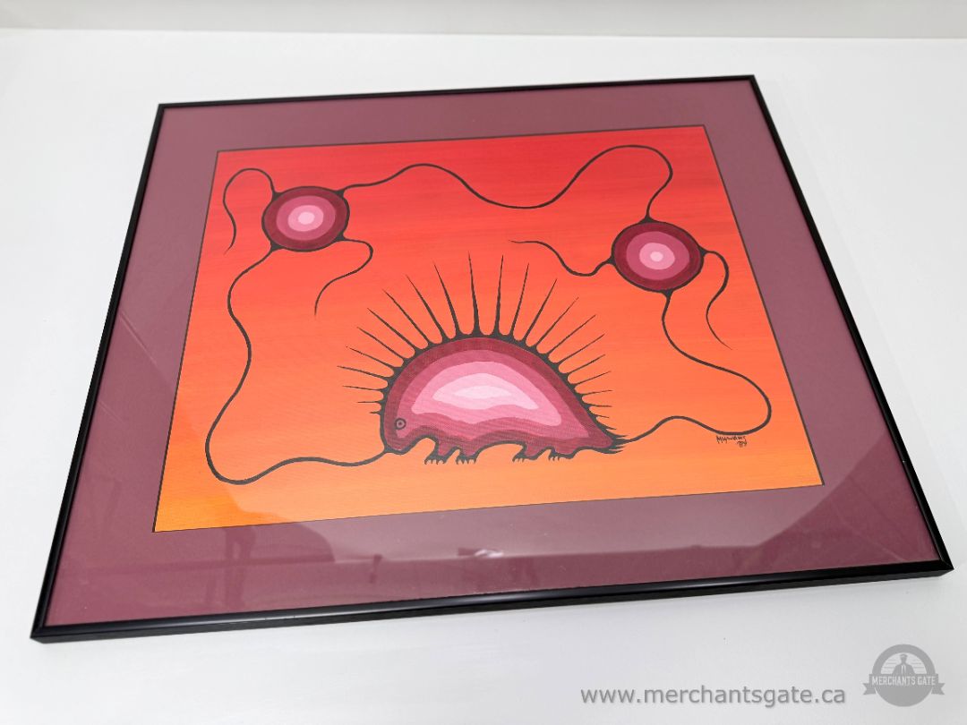 Set of 3 Indigenous Art Prints Signed “Migwans ’88” Framed Canadian Artwork