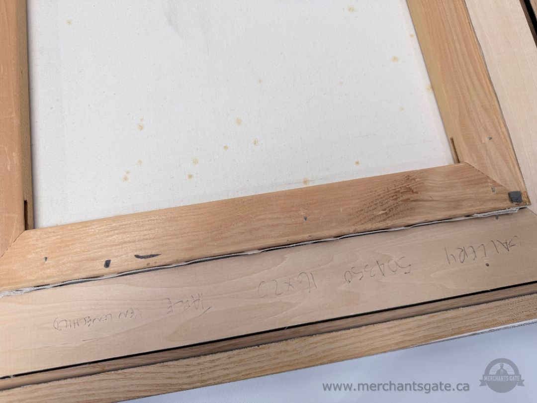 Ken Longchild “Evening Watch (Wolf Brothers)” Framed Print 1984 / Indigenous Wildlife Art