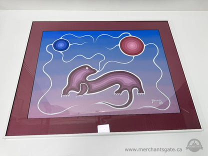 Set of 3 Indigenous Art Prints Signed “Migwans ’88” Framed Canadian Artwork