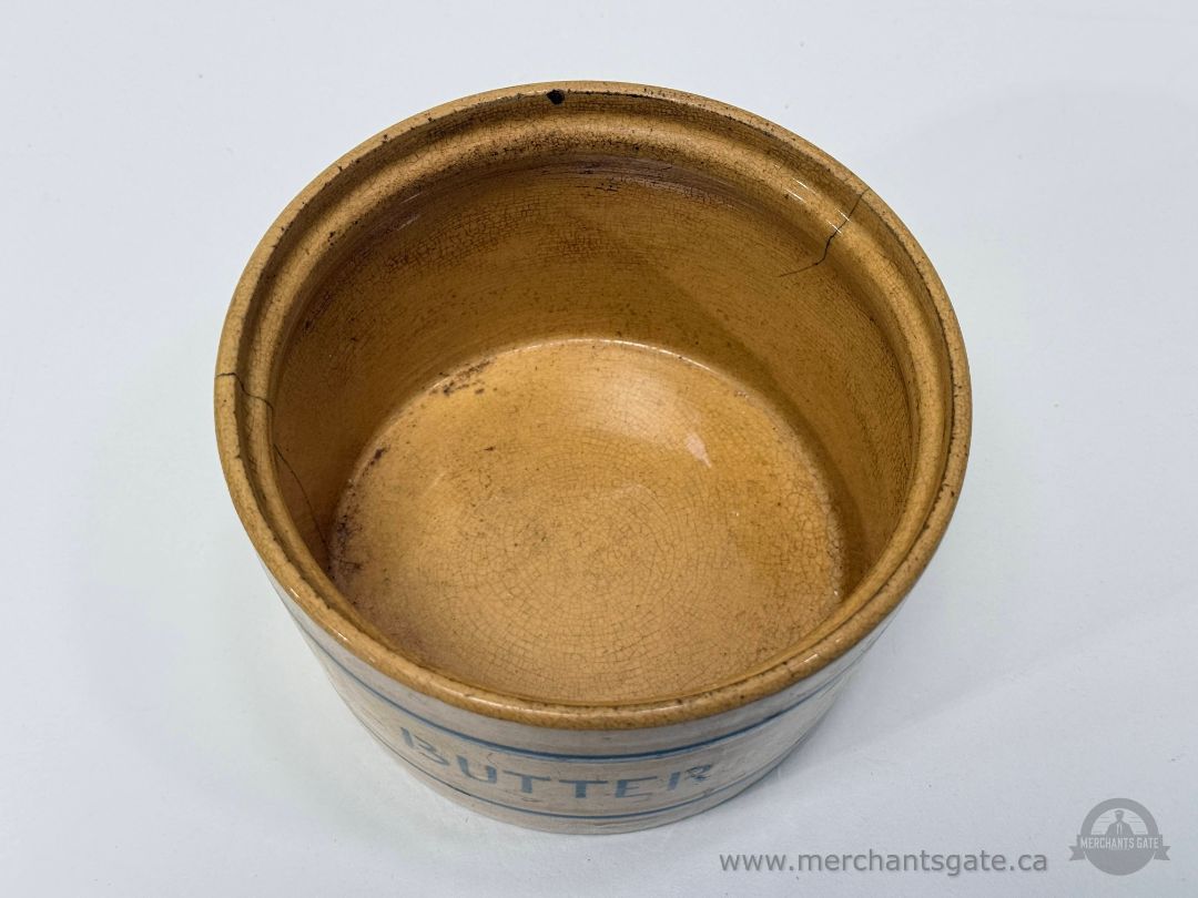 Antique T.G. Green Gresley England Stoneware Butter Crock No Lid / Guernsey