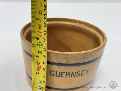Antique T.G. Green Gresley England Stoneware Butter Crock No Lid / Guernsey
