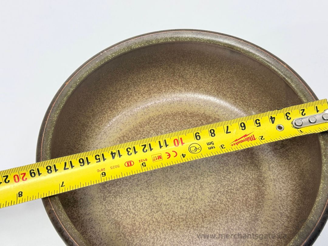 Denby Romany Stoneware Serving Bowl – 7.5" Diameter, Brown Speckled Glaze
