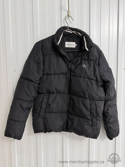 Calvin Klein Jeans Women’s Black Puffer Jacket – Size Medium