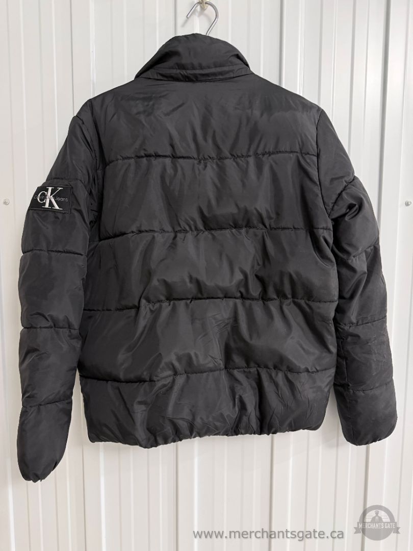 Calvin Klein Jeans Women’s Black Puffer Jacket – Size Medium