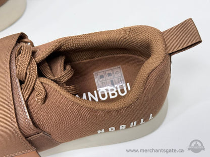 Nobull Training Shoes Brown Canvas Cross Training Sneakers with Strap