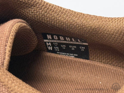 Nobull Training Shoes Brown Canvas Cross Training Sneakers with Strap