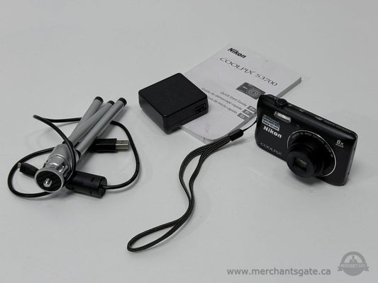 Nikon COOLPIX S3700 20.1MP Digital Camera – 8x Optical Zoom Wi-Fi