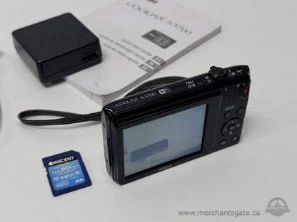 Nikon COOLPIX S3700 20.1MP Digital Camera – 8x Optical Zoom Wi-Fi