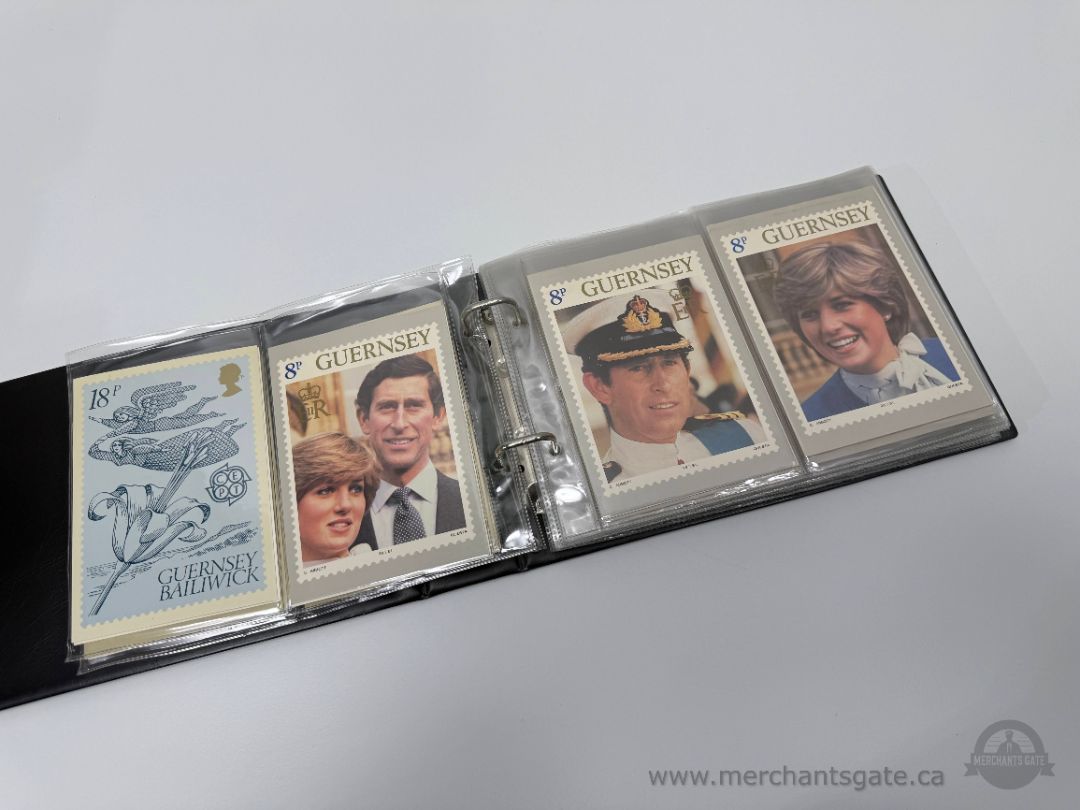 Guernsey Post Office Stamp Card Collection – Large Binder Lot (17 Pages, 1980s–1990s)