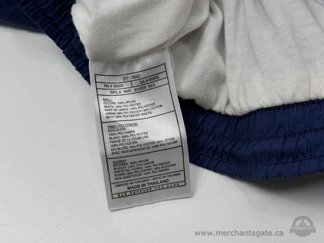 Vintage Nike Track Pants – Blue Nylon Warm-Up Pants (Size L)