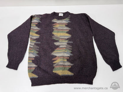 Vintage Knit Sweater Lot of 4 – Alpaca, Fair Isle, Panda & Handmade Crochet (Women’s M est.)