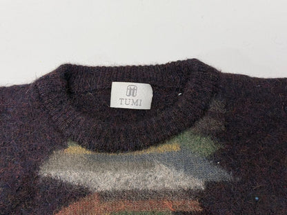 Vintage Knit Sweater Lot of 4 – Alpaca, Fair Isle, Panda & Handmade Crochet (Women’s M est.)