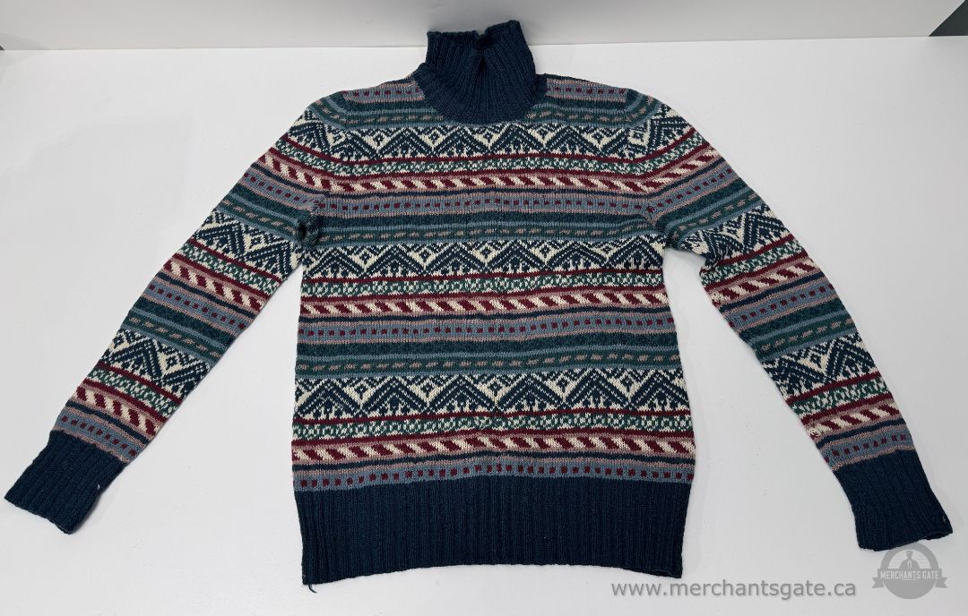 Vintage Knit Sweater Lot of 4 – Alpaca, Fair Isle, Panda & Handmade Crochet (Women’s M est.)