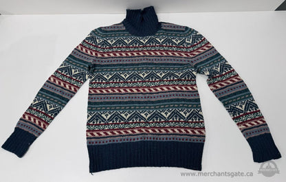 Vintage Knit Sweater Lot of 4 – Alpaca, Fair Isle, Panda & Handmade Crochet (Women’s M est.)