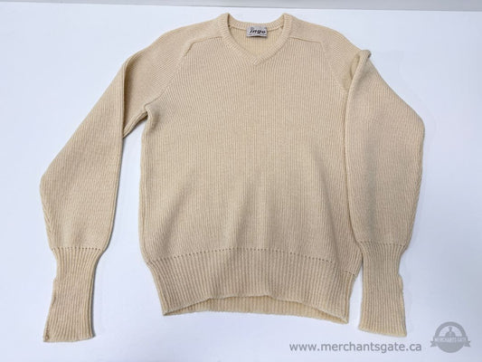 Ingo Womens Knit Sweater with V Neck Made in Canada Size Sm