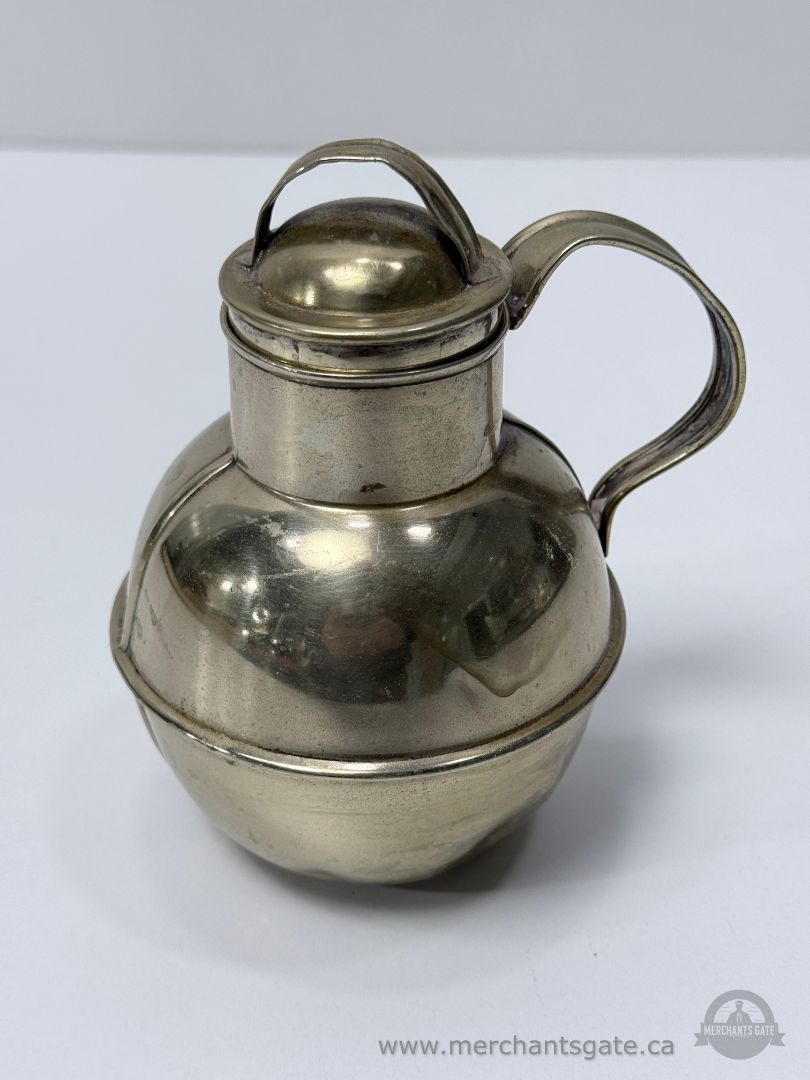 Oneida Silver Plate Creamer with Lid Vintage About 6 Inch Tall