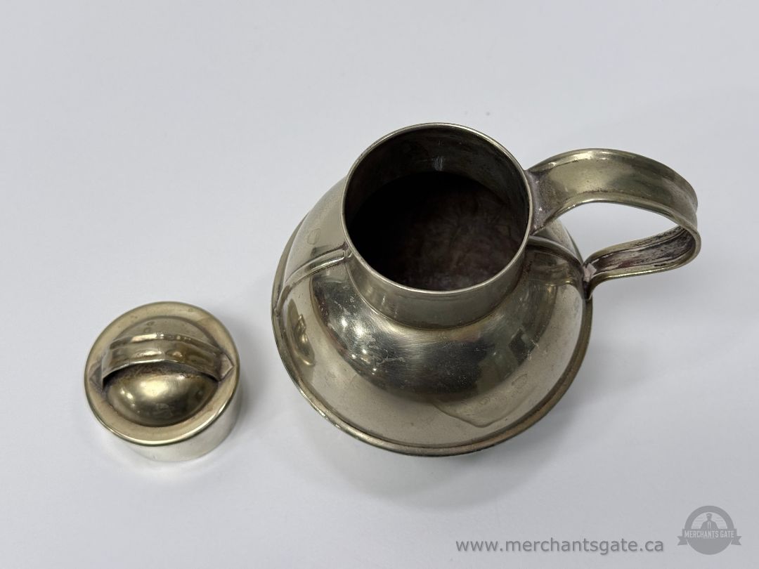 Oneida Silver Plate Creamer with Lid Vintage About 6 Inch Tall